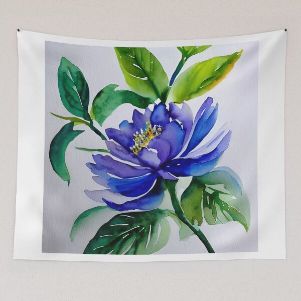 Item preview, Watercolor style bluish purple peony designed and sold by ARTISTRY  ATELIER.