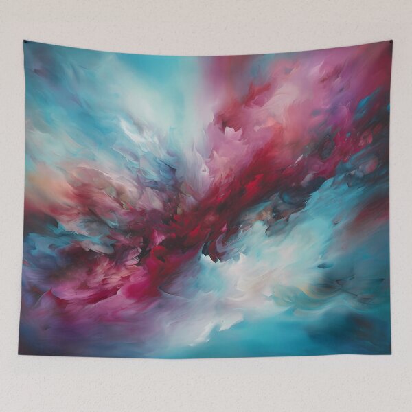 Item preview, Abstract painting of an ethereal cloudscape designed and sold by luckylilyrae.