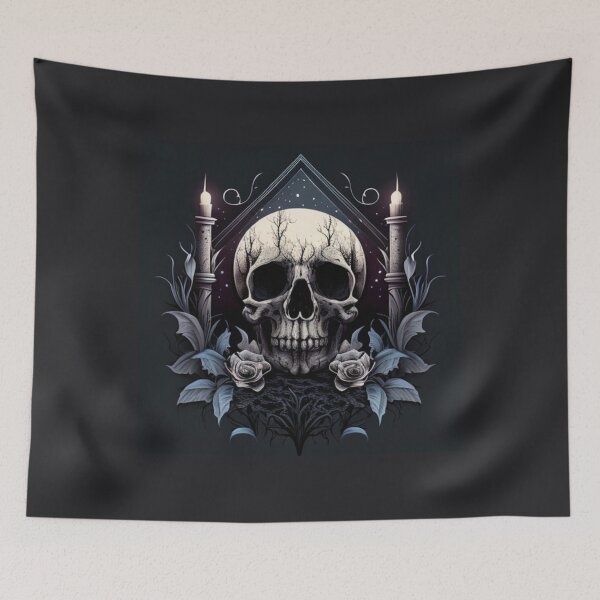 Item preview, Flowery gothic candlestick drawing designed and sold by Nickyvb.