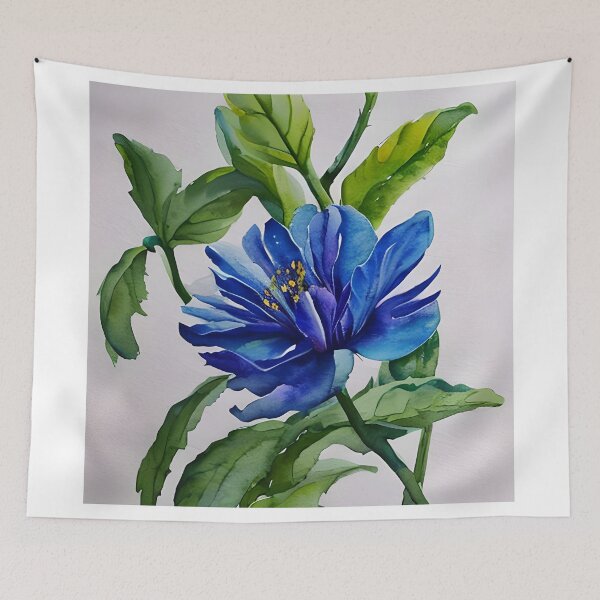 Item preview, Watercolor style blue peony designed and sold by ARTISTRY  ATELIER.