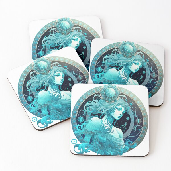 Item preview, Blue Lady Aquarius Astrology Symbol designed and sold by mdb850.