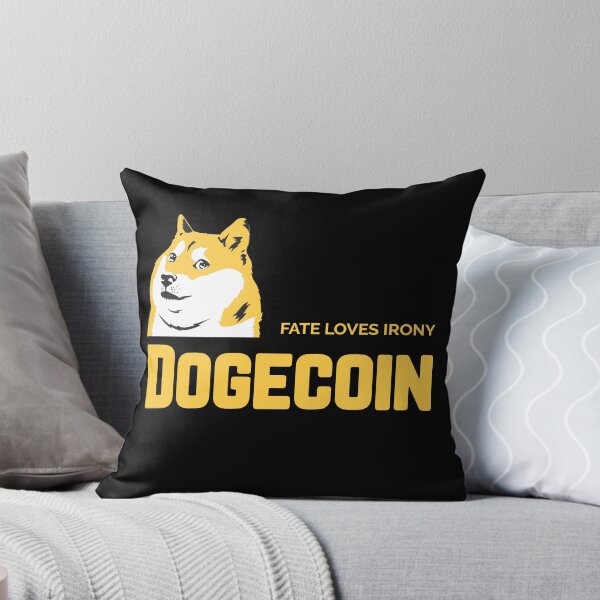 Item preview, Dogecoin to The Moon Fate Loves Irony Dogecoin stickers designed and sold by NFTDesignsBLV.