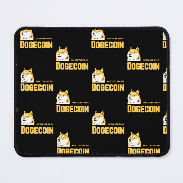 Item preview, Dogecoin to The Moon Fate Loves Irony Dogecoin stickers designed and sold by NFTDesignsBLV.