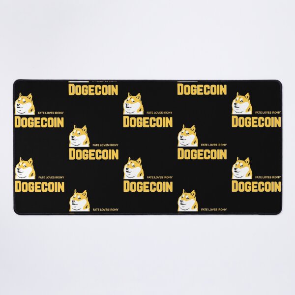 Item preview, Dogecoin to The Moon Fate Loves Irony Dogecoin stickers designed and sold by NFTDesignsBLV.