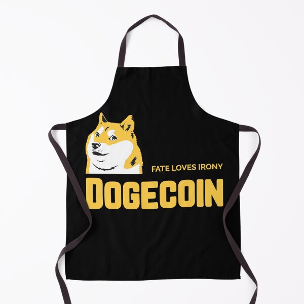 Item preview, Dogecoin to The Moon Fate Loves Irony Dogecoin stickers designed and sold by NFTDesignsBLV.