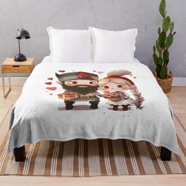 Item preview, Happy Young Couple in Christmas Attire- Festive Design for the Holiday Season designed and sold by addthana.