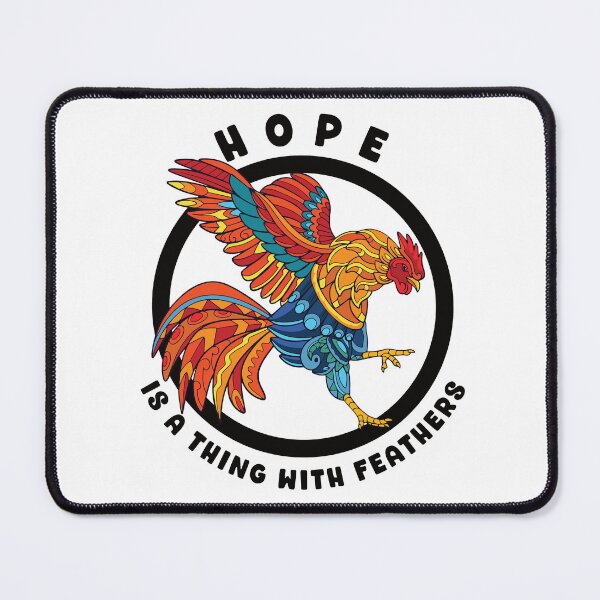 Item preview, Hope Is A Thing With Feathers Colorful Stylized Rooster designed and sold by designsmostfowl.