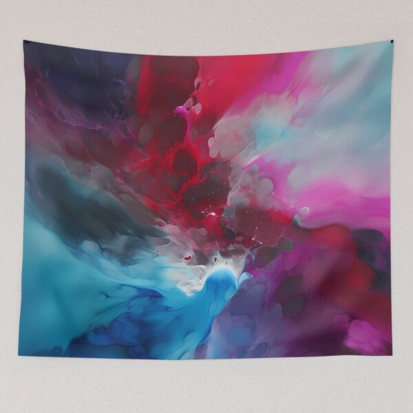 Item preview, Abstract painting of an ethereal cloudscape designed and sold by luckylilyrae.