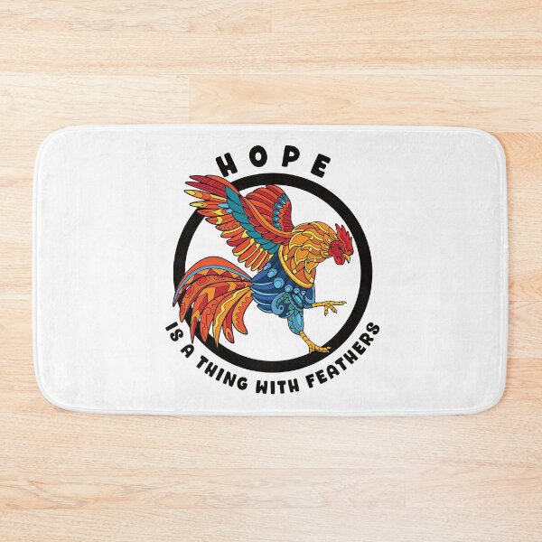 Item preview, Hope Is A Thing With Feathers Colorful Stylized Rooster designed and sold by designsmostfowl.