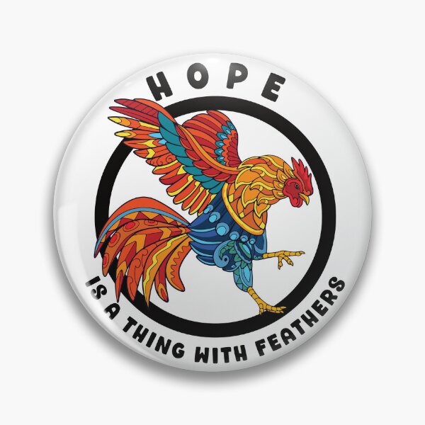 Item preview, Hope Is A Thing With Feathers Colorful Stylized Rooster designed and sold by designsmostfowl.