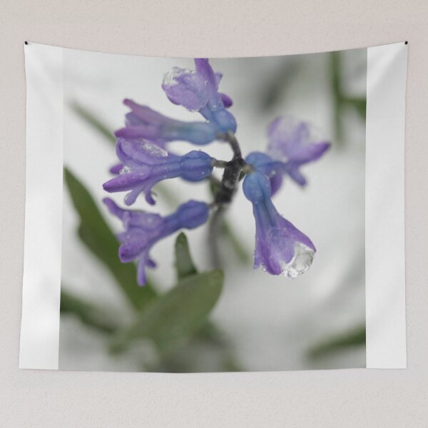 Item preview, Violet flowers under snow designed and sold by olena2552.