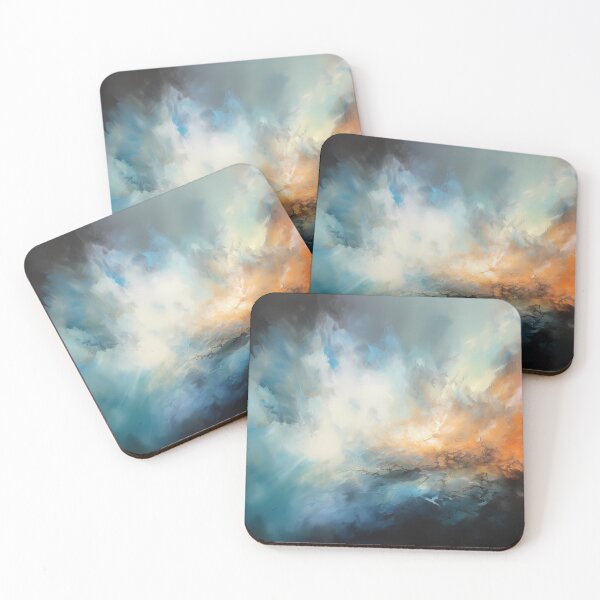 Item preview, Abstract painting of an ethereal cloudscape designed and sold by luckylilyrae.