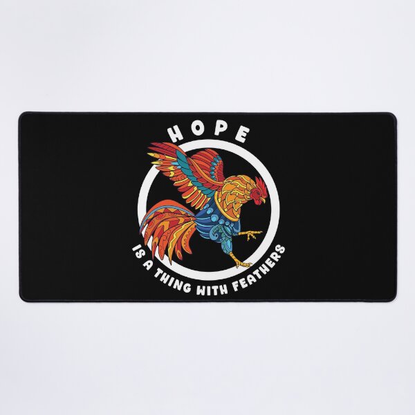 Item preview, Hope Is A Thing With Feathers Colorful Stylized Rooster for Dark Colors designed and sold by designsmostfowl.