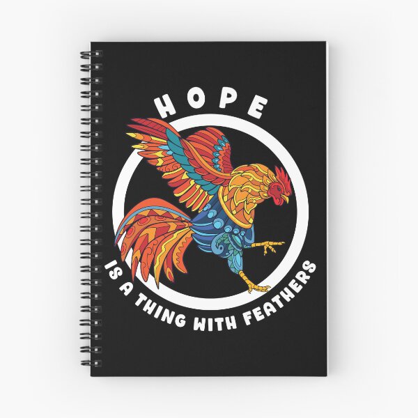 Item preview, Hope Is A Thing With Feathers Colorful Stylized Rooster for Dark Colors designed and sold by designsmostfowl.
