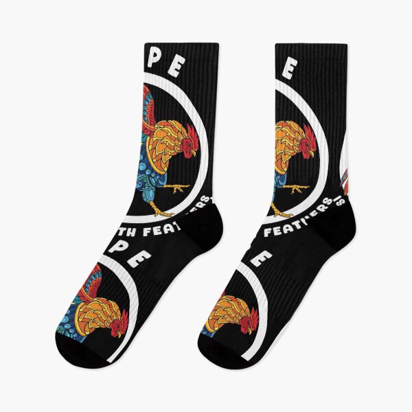 Item preview, Hope Is A Thing With Feathers Colorful Stylized Rooster for Dark Colors designed and sold by designsmostfowl.