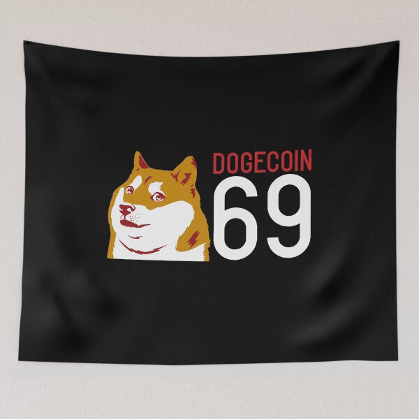 Item preview, Dogecoin to The Moon Dogecoin 69 Dogecoin stickers designed and sold by NFTDesignsBLV.