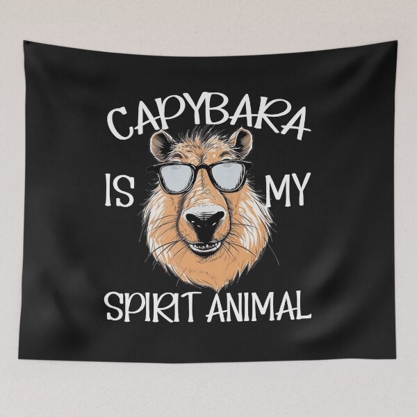 Item preview, Capybara Is My Spirit Animal designed and sold by ahmed2751989.