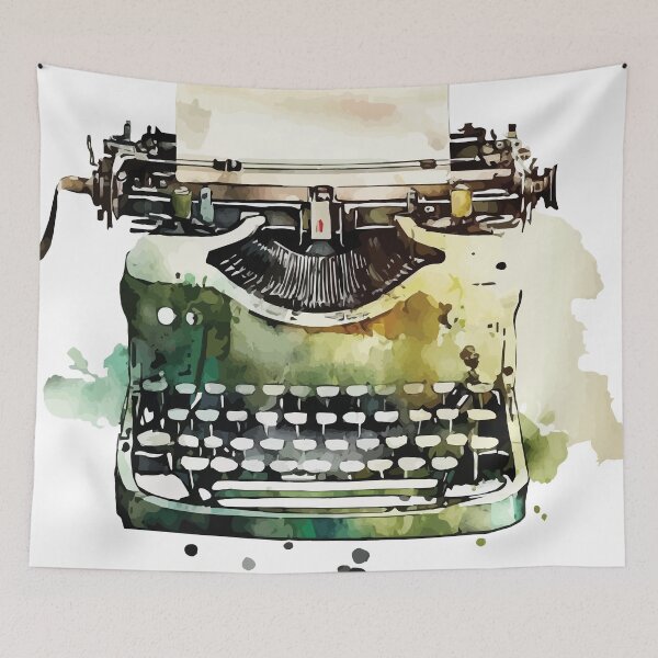 Item preview, A Vintage Typewriter in Watercolor - Old School Cool designed and sold by GVRDesign.