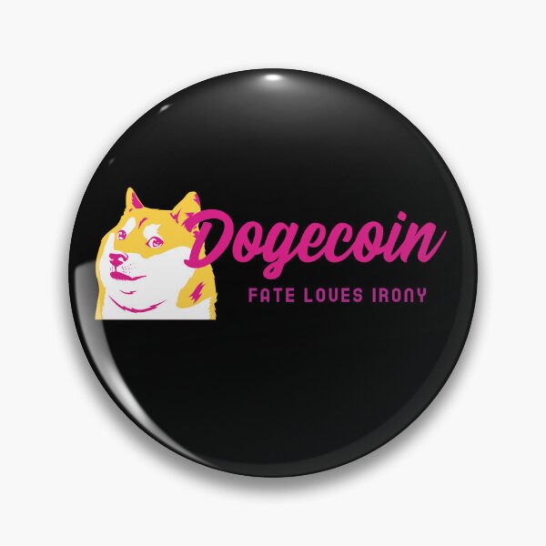 Item preview, Dogecoin to The Moon Fate Loves Irony Pink Ladies Women Crypto designed and sold by NFTDesignsBLV.