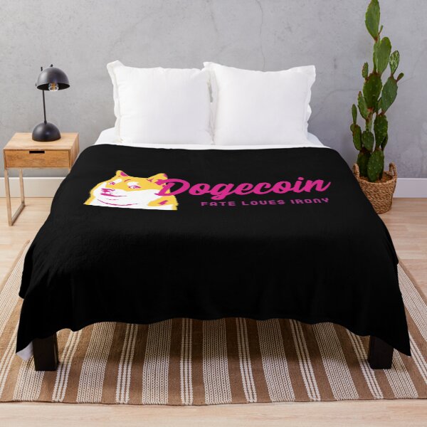 Item preview, Dogecoin to The Moon Fate Loves Irony Pink Ladies Women Crypto designed and sold by NFTDesignsBLV.