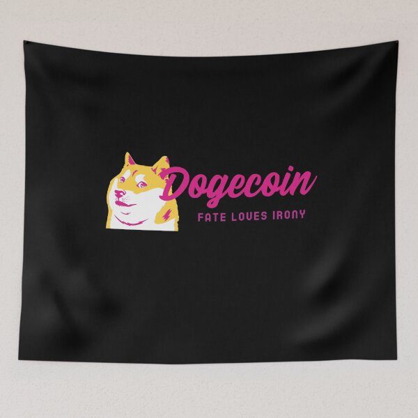 Item preview, Dogecoin to The Moon Fate Loves Irony Pink Ladies Women Crypto designed and sold by NFTDesignsBLV.