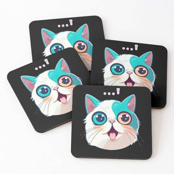 Item preview, Cat Miaw Tshirt Sticker | 4 designs available | designed and sold by Hazmat-AI7.
