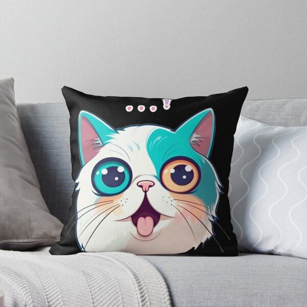 Item preview, Cat Miaw Tshirt Sticker | 4 designs available | designed and sold by Hazmat-AI7.