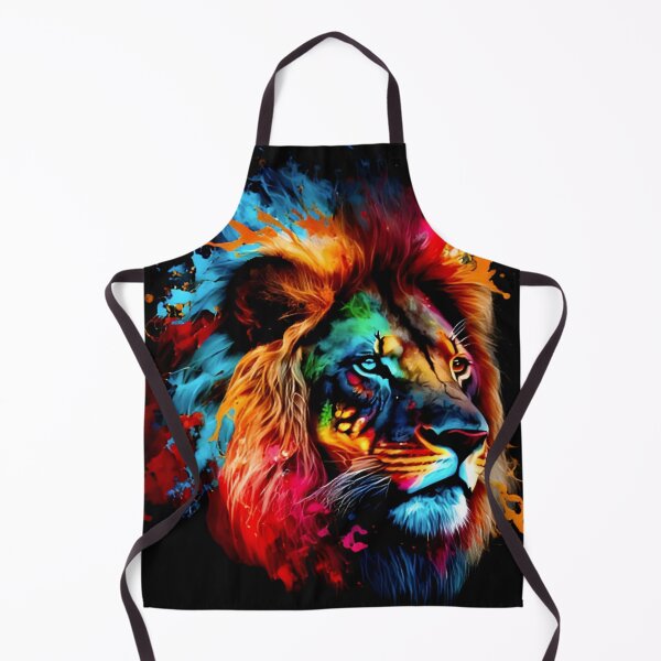 Aperçu de l'œuvre Lion multicolore créée et vendue par Mr1ArtDesign.