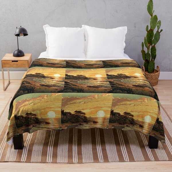 Item preview, Golden Coastline: A Tranquil Sunset Over the Ocean designed and sold by ZGigerBarker.