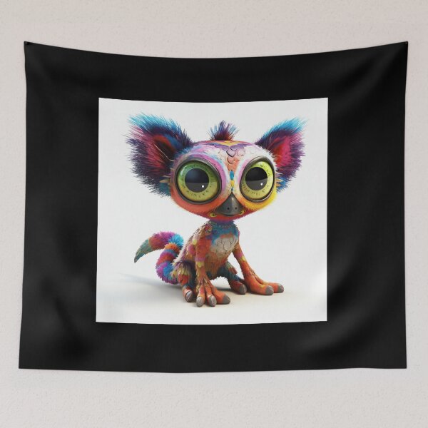 Item preview, "Dotes" | Fluffy & Cute | Little Pets Collection | Render | AI designed and sold by Hazmat-AI7.