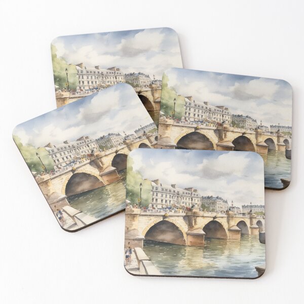 Item preview, Summer Serenade: Pont Neuf Watercolor Wonder in Paris designed and sold by Timothy Redman.