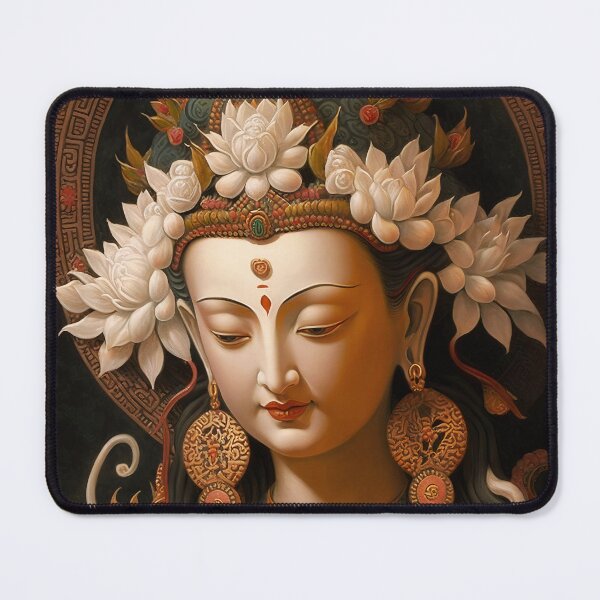 Item preview, White Tara Bodhisattva - Buddhism designed and sold by LadyDharma.
