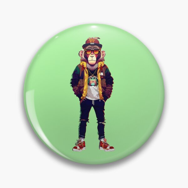 Item preview, Hipster Baboon V11 designed and sold by HipsterAnimals.