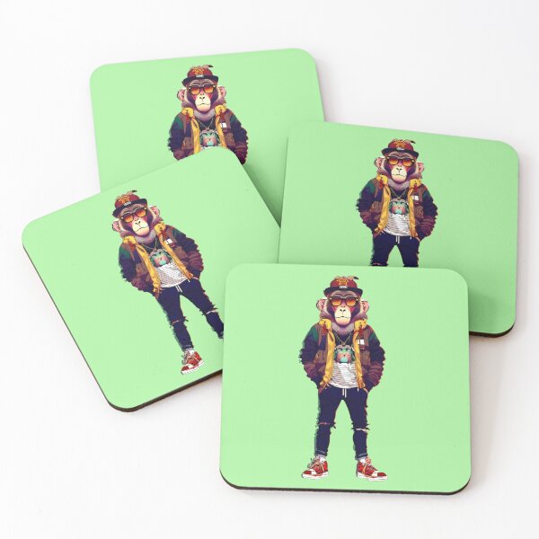 Item preview, Hipster Baboon V11 designed and sold by HipsterAnimals.