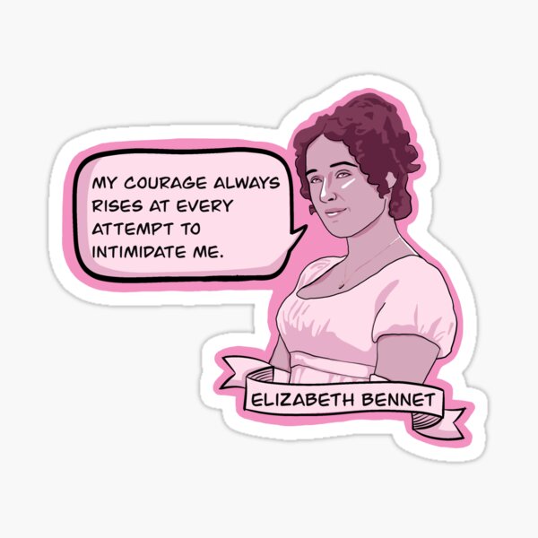 Elizabeth Bennet 1995 Quotable Sticker