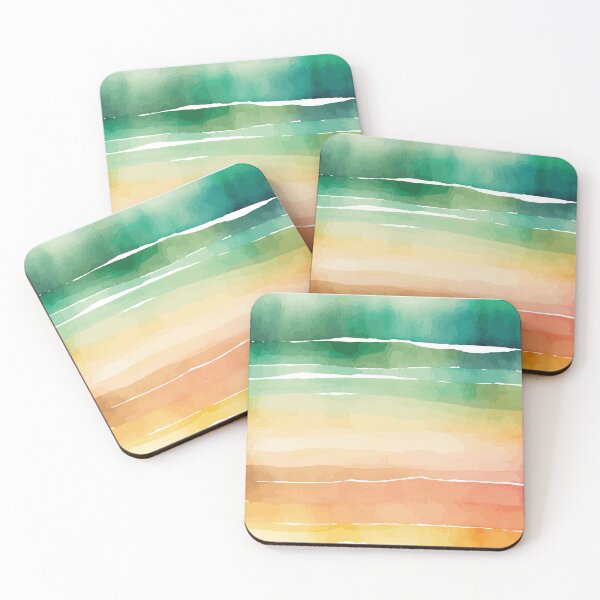 Item preview, A Modern Orange and Green Watercolor - Boho Chic Patterns designed and sold by GVRDesign.