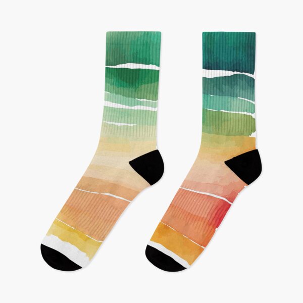 Item preview, A Modern Orange and Green Watercolor - Boho Chic Patterns designed and sold by GVRDesign.