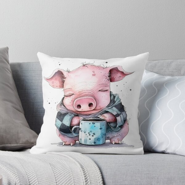 Item preview, Sleepy Pig & Coffee designed and sold by prettykaler.