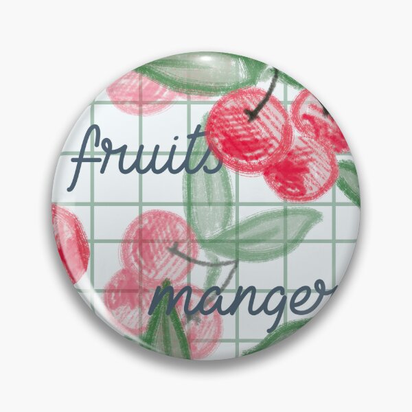Item preview, cherries with french text in white designed and sold by NEWGARDEN STUDIO.