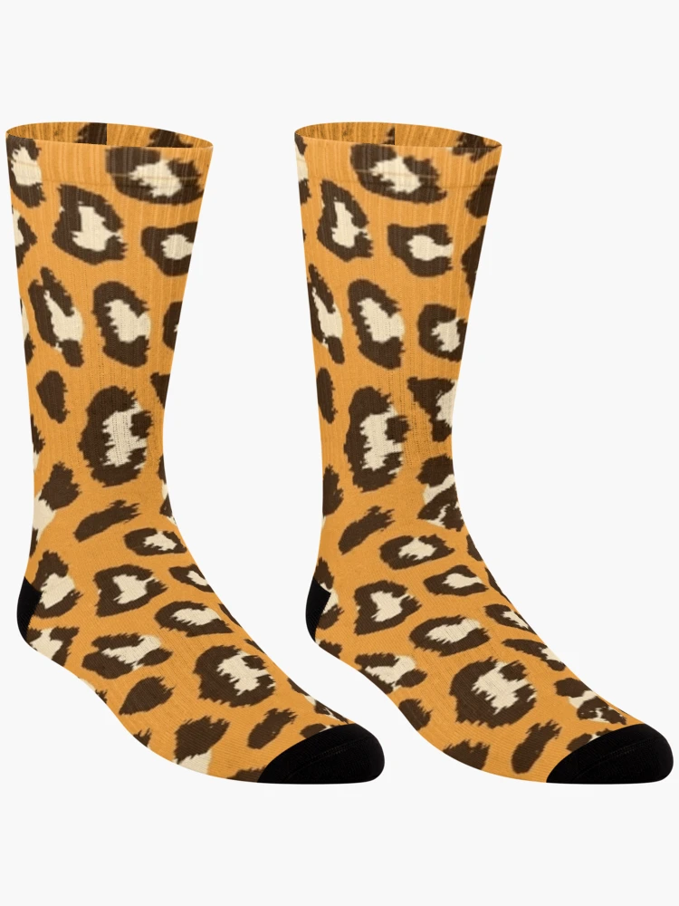 Thumbnail 3 of 5, Socks, Leopard pattern designed and sold by UnderStore.