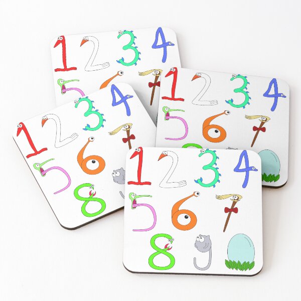 Item preview, Monster Number Sticker set designed and sold by Notts27.
