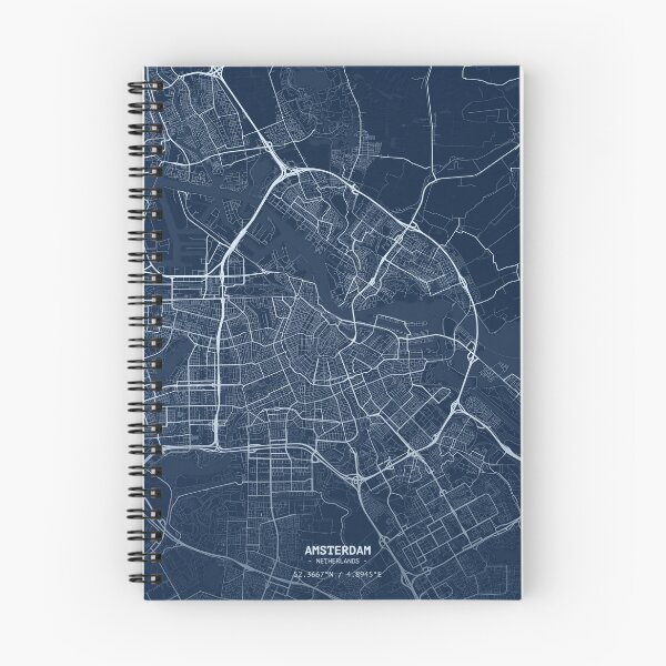 Item preview, Amsterdam Blueprint Map designed and sold by dotperinchart.