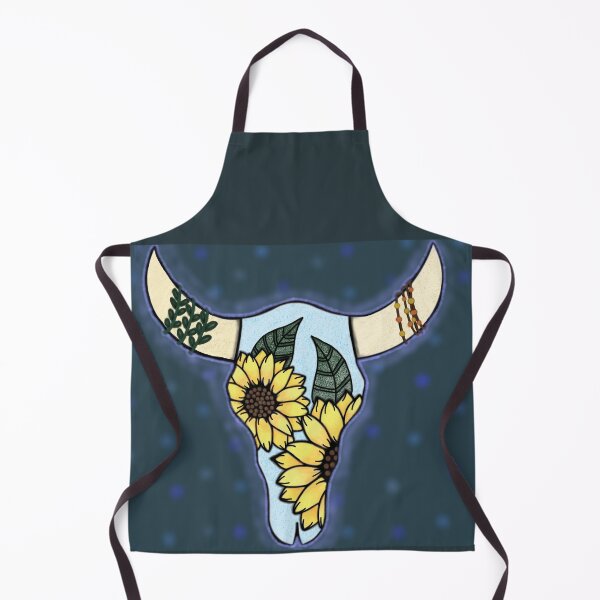 Item preview, Sunflower Cow Skull designed and sold by Book-Bunny22.