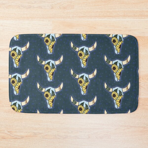 Item preview, Sunflower Cow Skull designed and sold by Book-Bunny22.