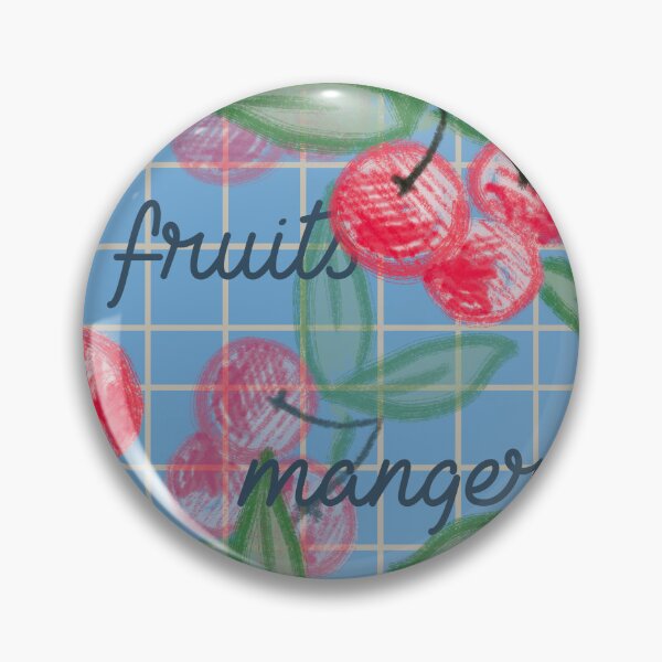 Item preview, cherries with french text in white designed and sold by NEWGARDEN STUDIO.