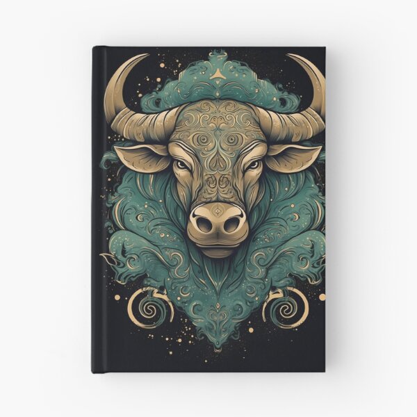 Artikelvorschau, Vintage-Stil Stier Sternzeichen Kunst, Stier Sternzeichen Geschenk, Vintage Bull Art entworfen und verkauft von ADGFX.