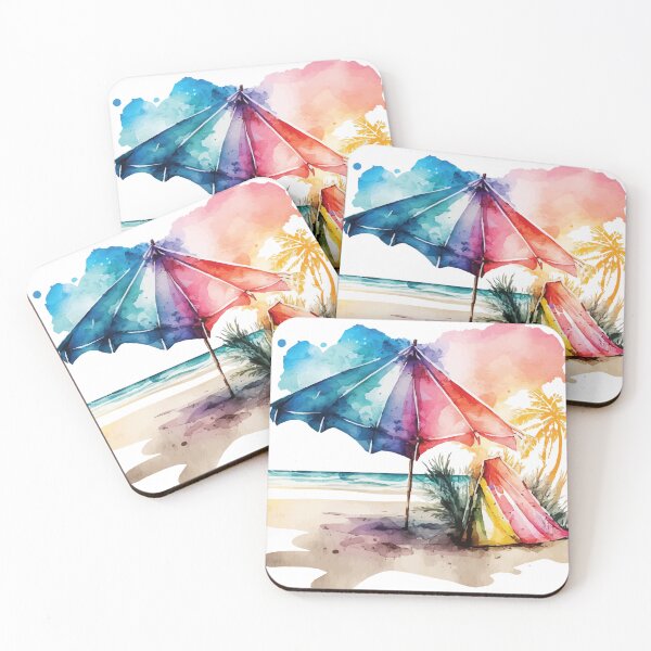 Item preview, A Beach Vacation Watercolor - Boho Chic designed and sold by GVRDesign.