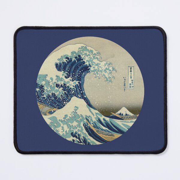 Item preview, Great Wave off Kanagawa circle designed and sold by monsterplanet.