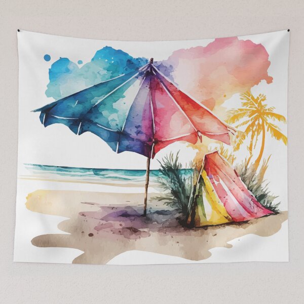 Item preview, A Beach Vacation Watercolor - Boho Chic designed and sold by GVRDesign.