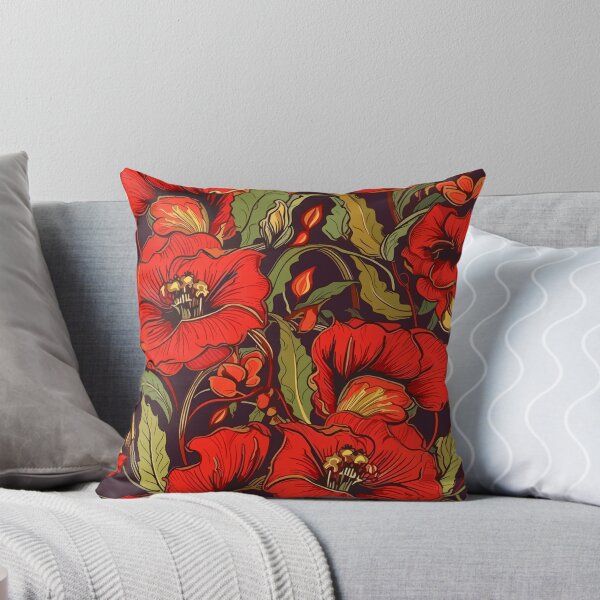 Item preview, Red Amapola Flower Pattern designed and sold by Pickaside77.